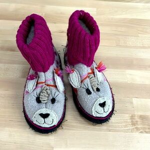 Garnet Hill Wool Slippers, kids size 13